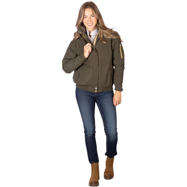 2025 Rydale Womens Ripon IV Equestrian Bomber Jacket 407159 - Dark Khaki